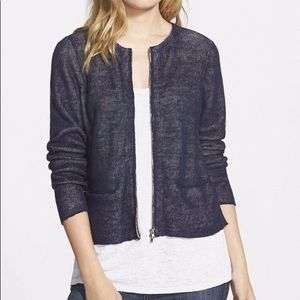 Eileen fisher double zip cardigan